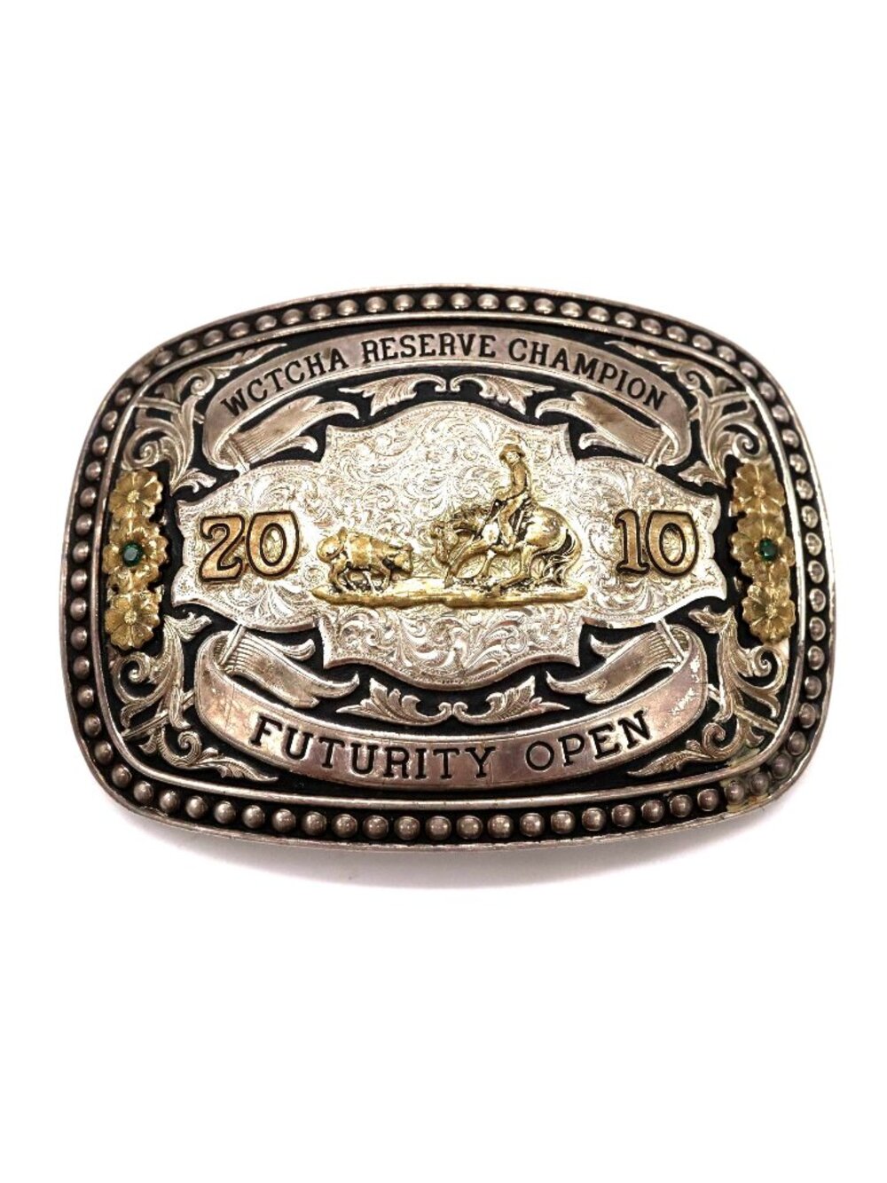 Gist WCTCHA 2010 Futurity Open Reserve Champion Trophy Belt Buckle SS Overlay